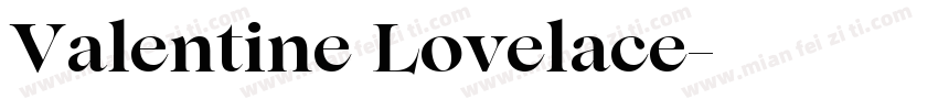 Valentine Lovelace字体转换